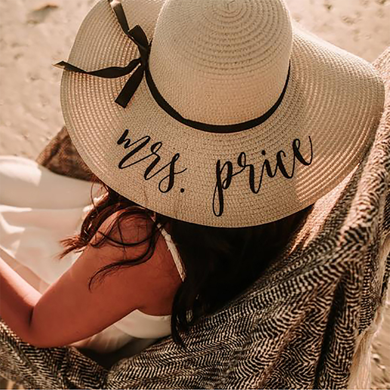 Personalized Custom Last Name  - Hat Floppy Wide 리뷰 및 가격