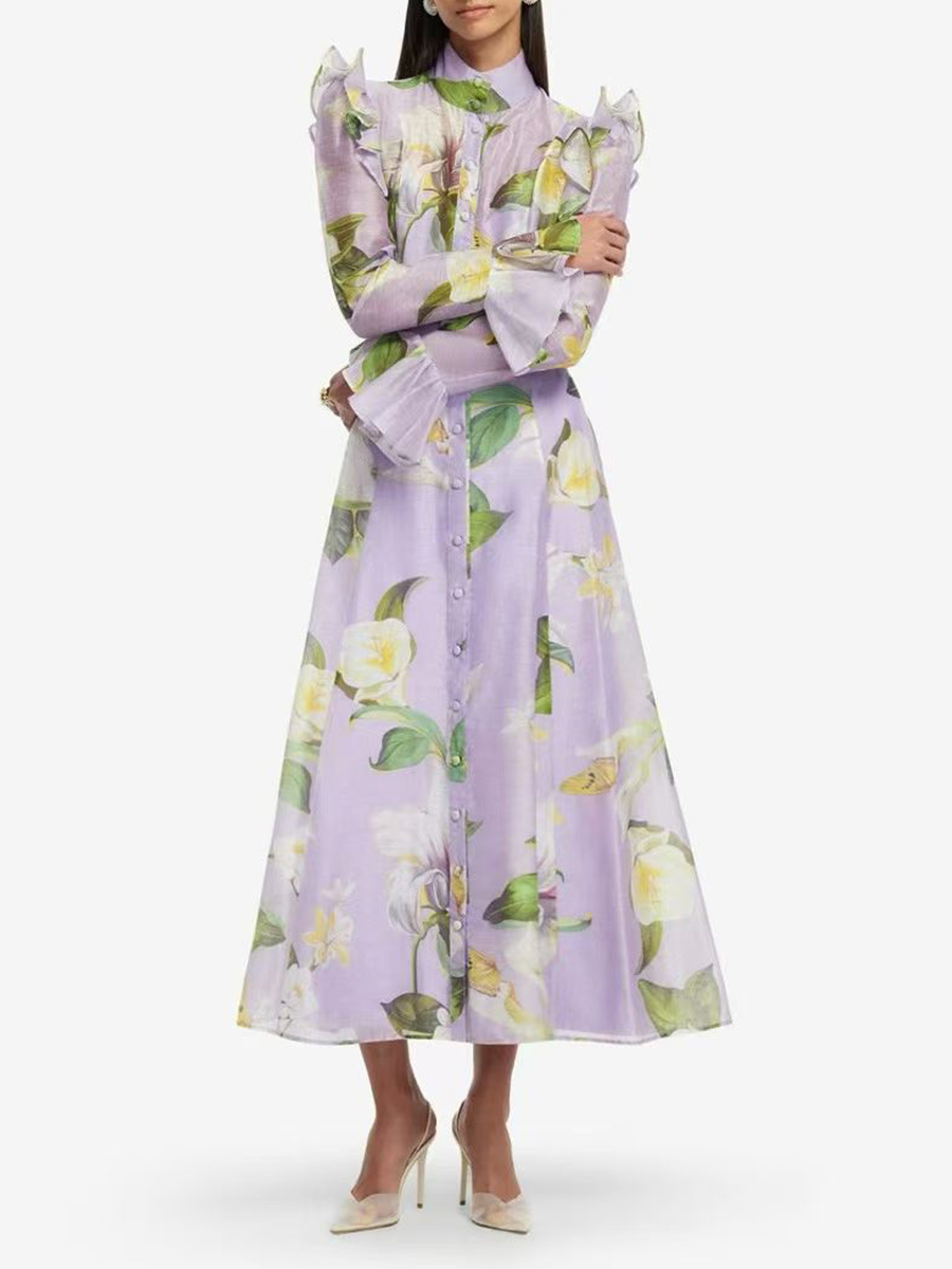 TWOTWINSTYLE Printing Spliced  - Linen Dress Wrap 리뷰 및 가격
