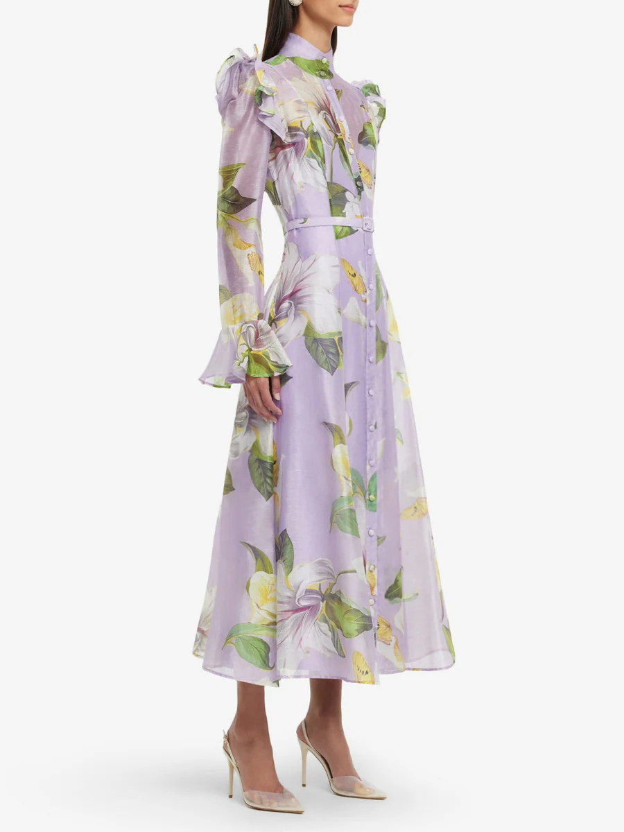TWOTWINSTYLE Printing Spliced  - Linen Dress Wrap 리뷰 및 가격