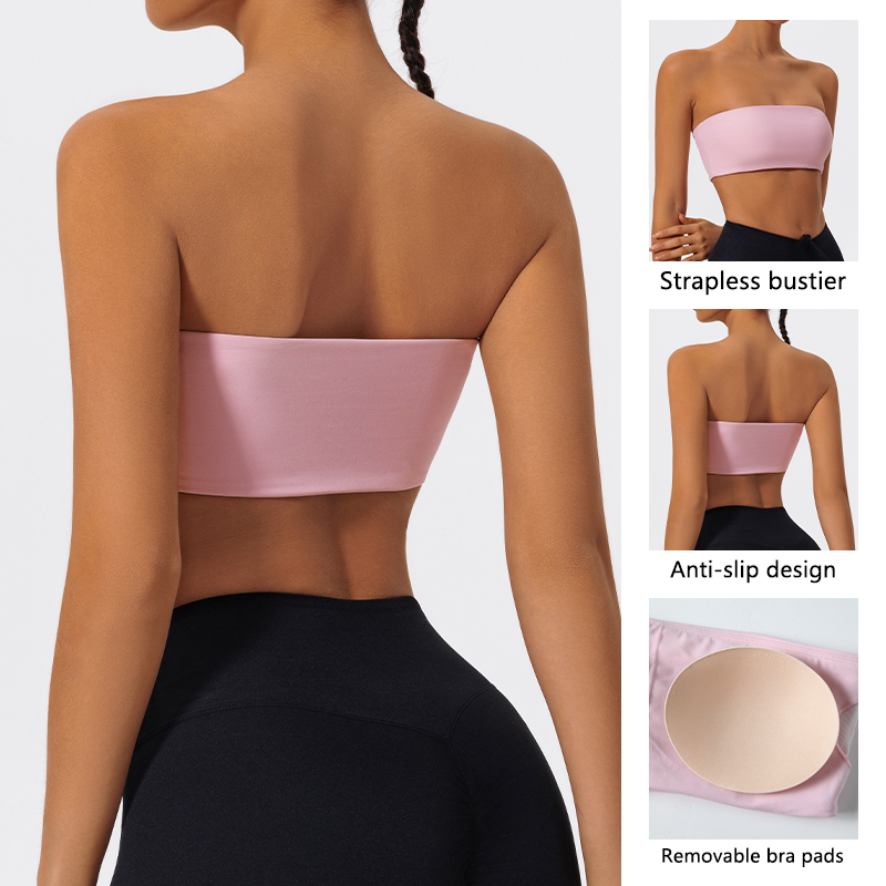 Strapless Sports Bra Gym Crop  - Crop Top Crochet 리뷰 및 가격
