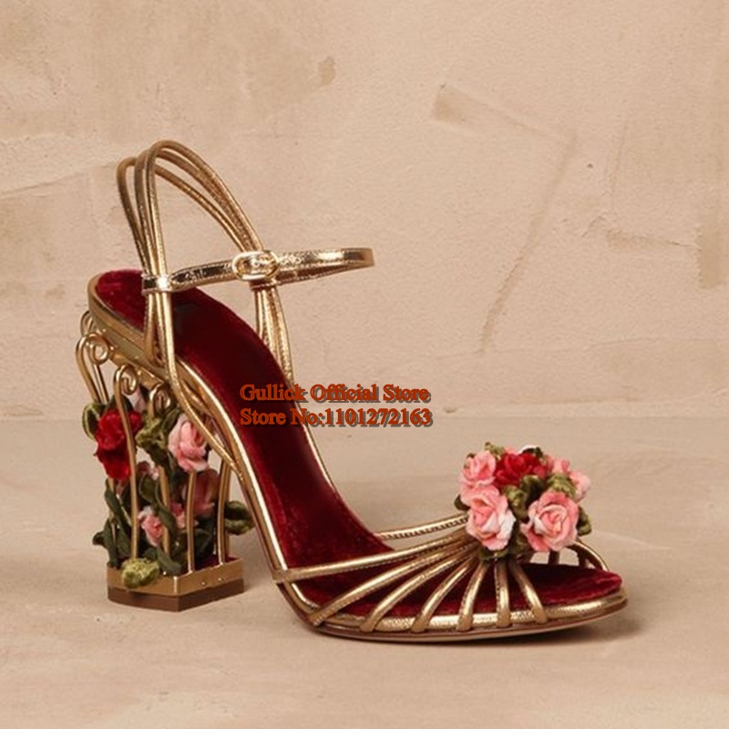 Luxury Bird Cage Women Sandals - Sandal Strappy Heeled 리뷰 및 가격