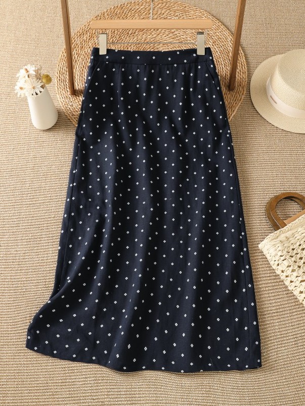 High Waist Floral Half Skirt T - Midi Skirt Floral 리뷰 및 가격