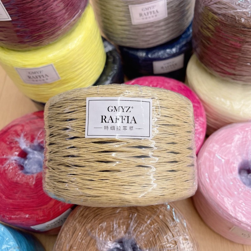 250g/pcs Thin Flat Raffia Yarn - Crochet Bag Raffia 리뷰 및 가격
