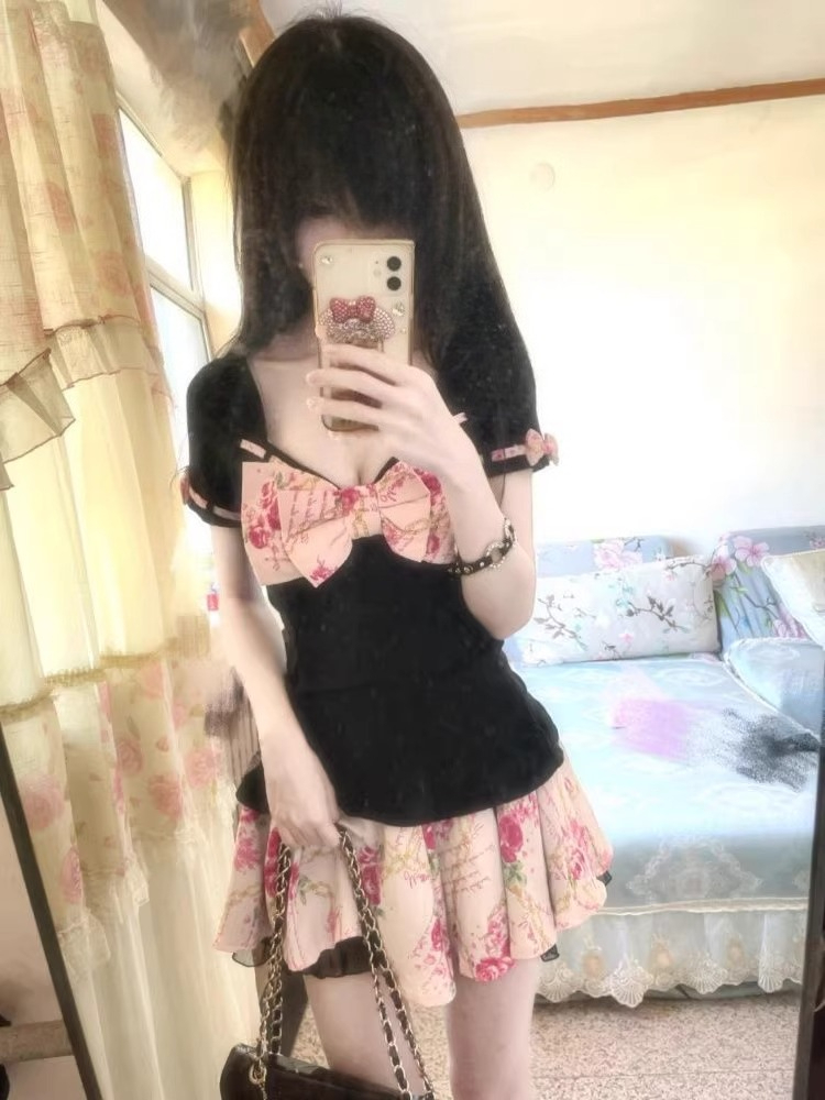 Women's Sweet Floral Print Two - Romper Floral Print 리뷰 및 가격
