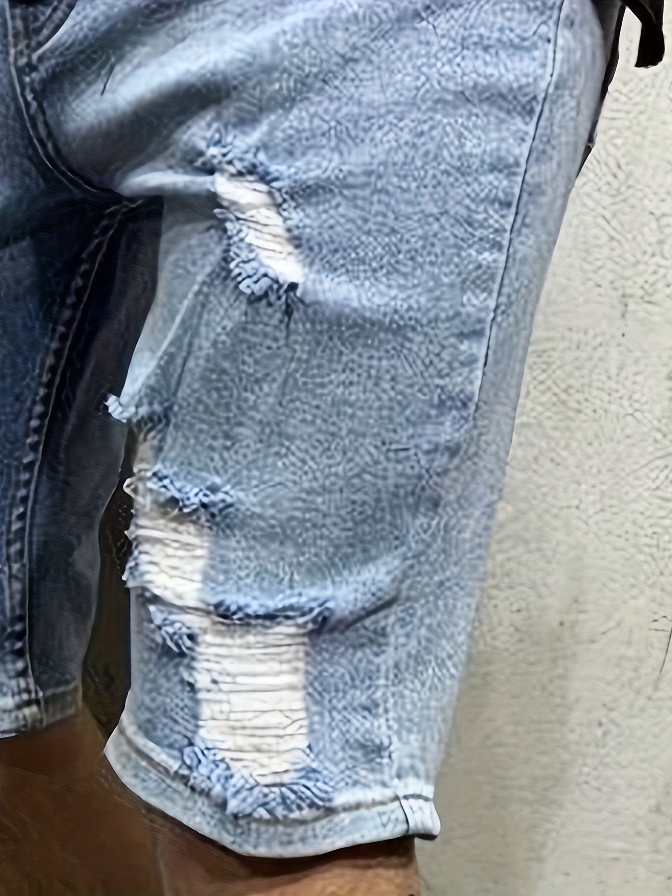 Men's Summer Breathable Ripped - Shorts Denim Frayed 리뷰 및 가격