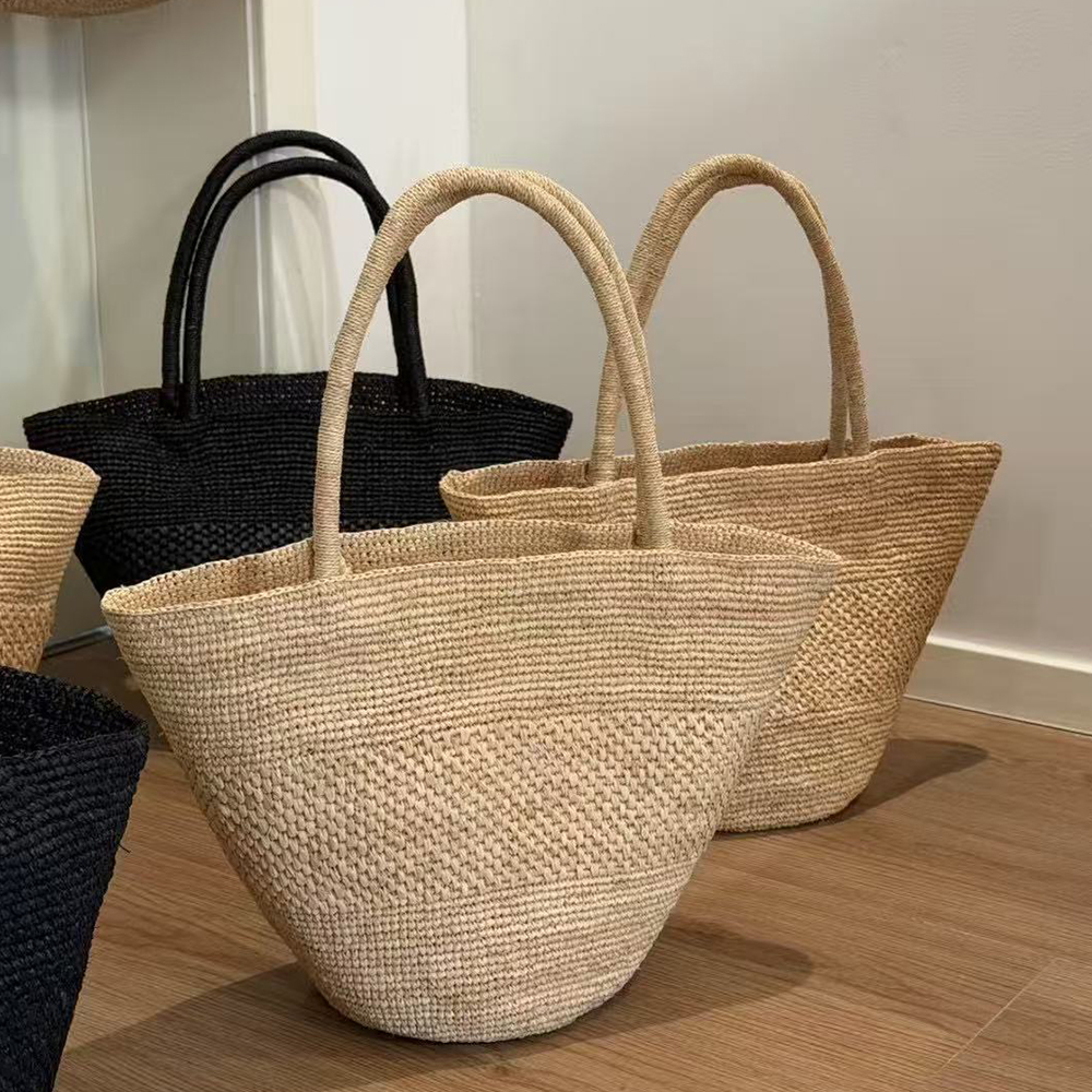 Large Capacity Raffia Straw Ba - Crochet Bag Raffia 리뷰 및 가격