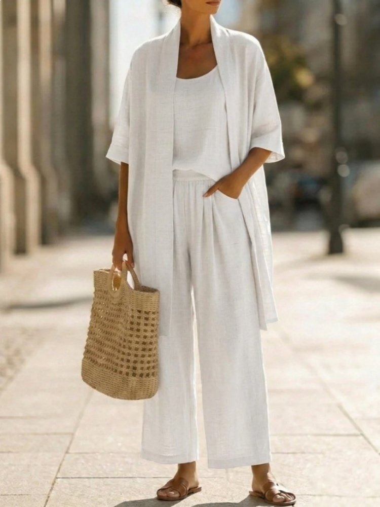 Casual Solid Cotton Linen Loos - Linen Pant Wide 리뷰 및 가격