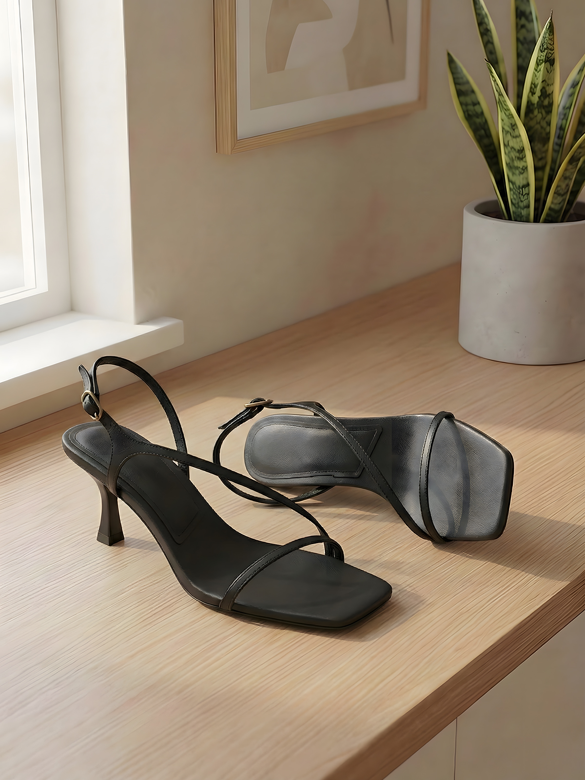 Elegant Genuine Leather Strapp - Sandal Strappy Heeled 리뷰 및 가격