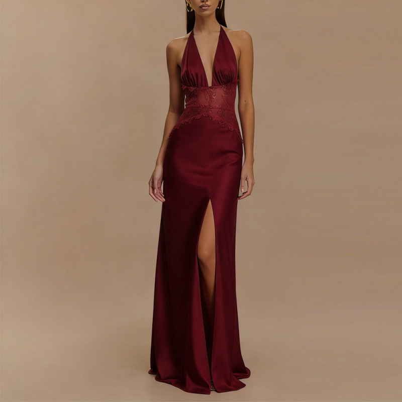 Sexy Backless Halter Maxi Dres - Maxi Dress Halter 리뷰 및 가격