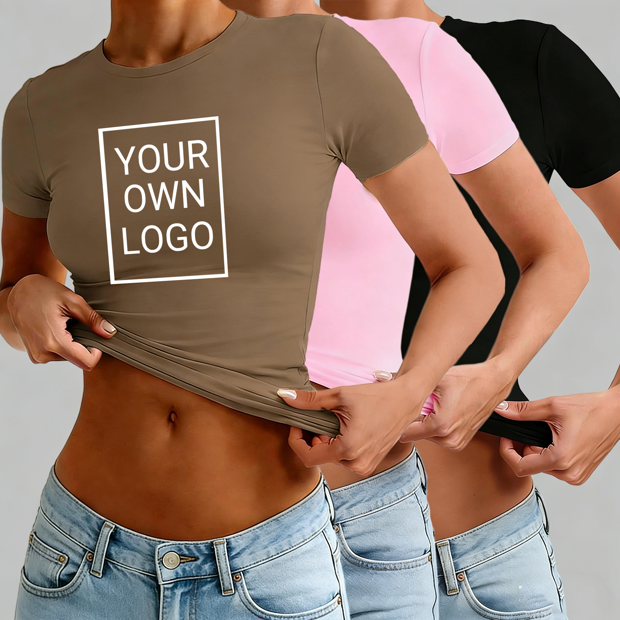 Customized Logo Pattern Womens - Crop Top Crochet 리뷰 및 가격