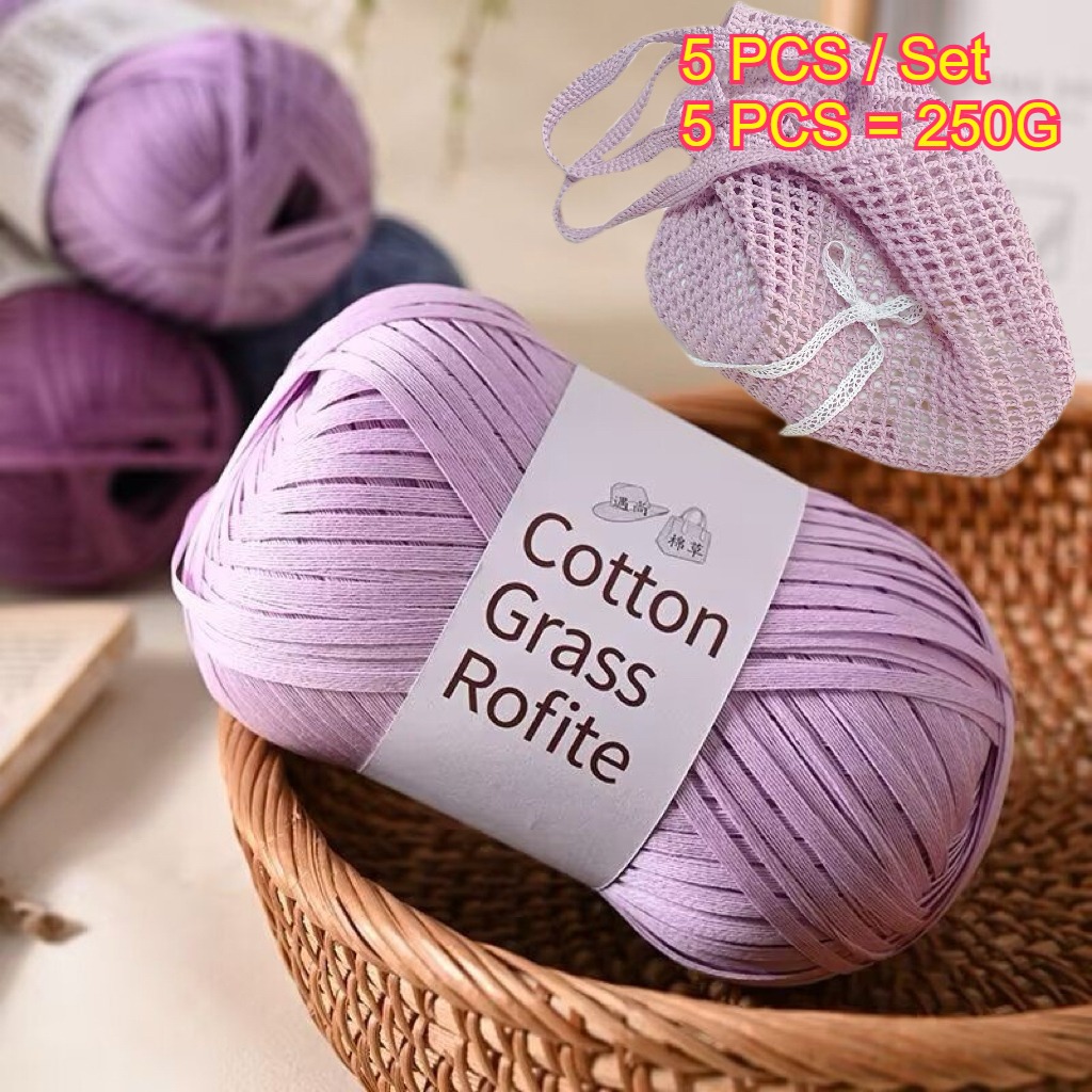 5PCS 250g Raffia Paper Rope Kn - Crochet Bag Raffia 리뷰 및 가격