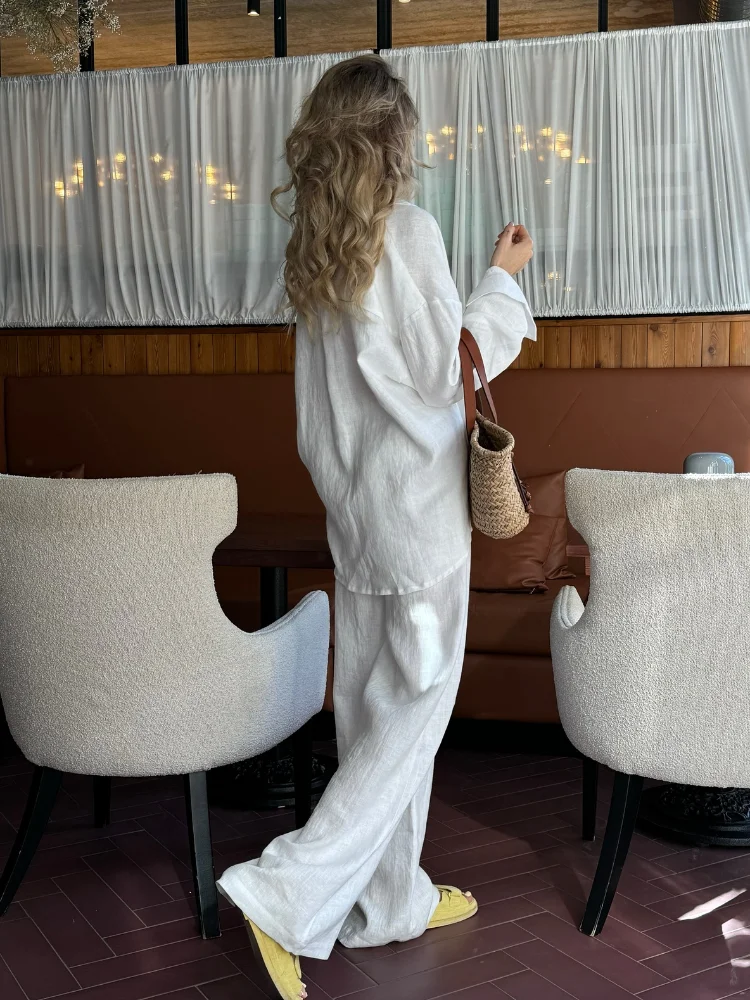 2025 Solid Casual Cotton Linen - Linen Pant Wide 리뷰 및 가격